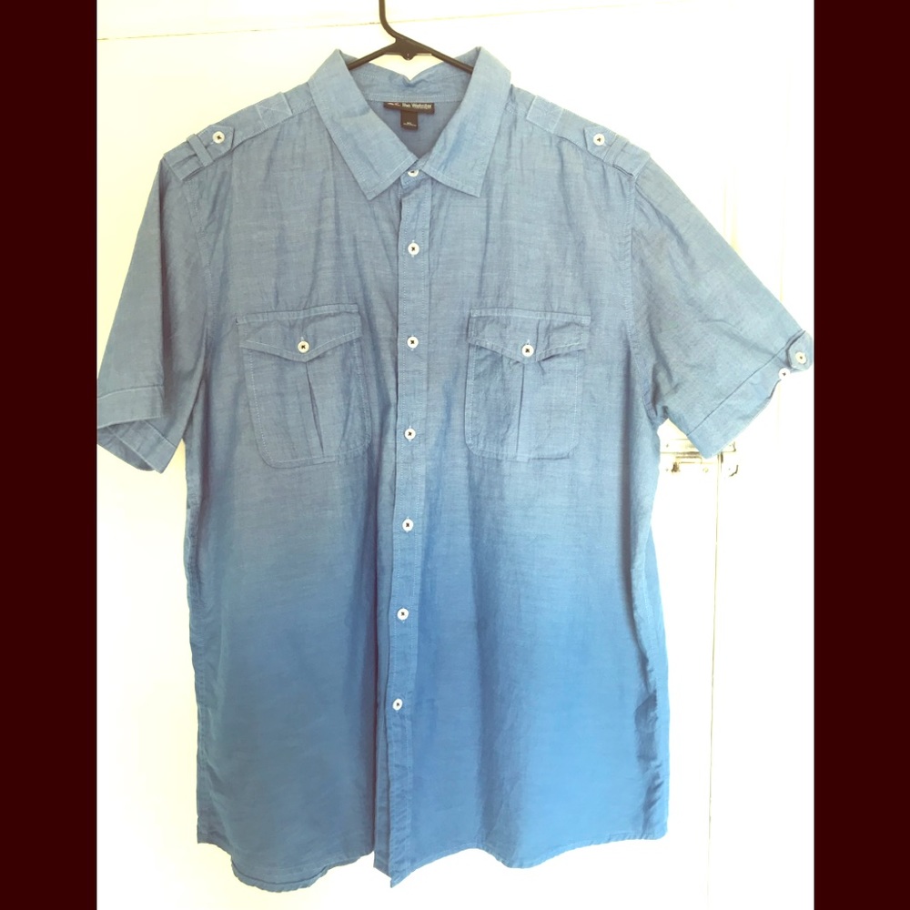 Target short sleeved button down shirt.